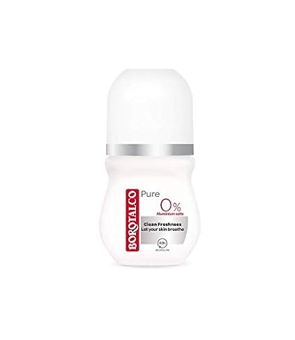 Borotalco Pure Ladies Deo Roll On - free of 0% Aluminium Salt - Protects & Shields for 48 Hours with a Clean Freshness Scent