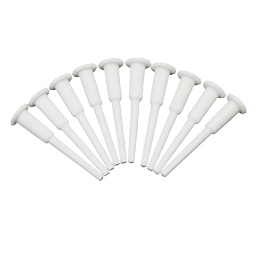 10Pcs Air Stopper Plug Valve Nozzles Pin for 45cm 55cm 65cm 75cm 85cm Yoga Ball Gym Ball Fitness Exercise Ball Jump Ball Inflatable Bed, White