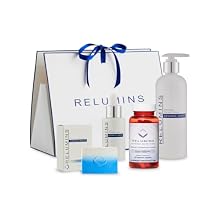 Relumins Night Recovery Set Gluta1000 Capsules, Repair Lotion, AHA Serum & Cleansing Soap - Hydration, Radiant Appearance, Smooth Texture Daily Skincare Bundle This Summer Time