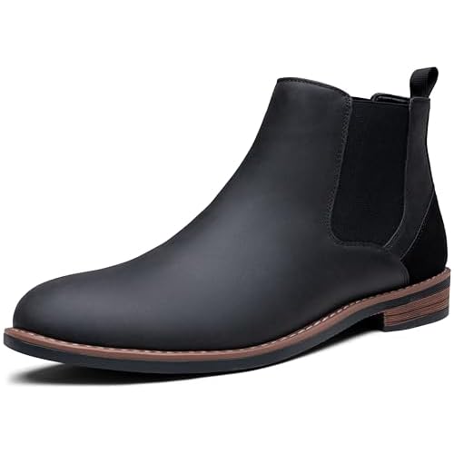 Jousen Mens Chelsea Boots Casual Dress Boot for Men Slip on Retro Nubuck