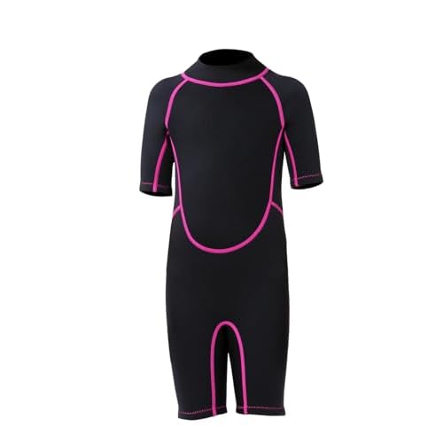 FLEXEL Kids Wetsuit for Boys Girls Toddlers, 2mm Back Zipper Shorty Wetsuit, 3mm Long Sleeve Back Zip Full Wetsuit, Neoprene Thermal Swimsuits for Diving Surfing Swim Lessons