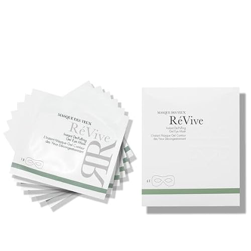 ReVive De-Puffing Gel Eye Mask - Hydrating Under Eye Masks for a Refreshed, Glowing Appearance - Made with Niacinamide and Bio-Renewal & Bio-Firming Peptides to Quickly Plump & Protect Skin
