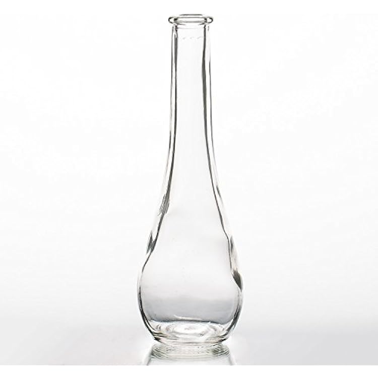 Richland Clear Round Teardrop Bud Vase 7 Set of 12
