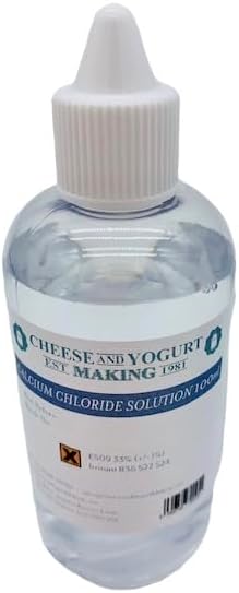 Calcium Chloride Solution for Cheese Making, Enhance Cheese Texture and Yield, Ideal for Home Cheese Makers and Cheese Enthusiasts, Food-Grade, Easy-to-Use Liquid Formulation - 100ml
