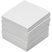 MUCOFEI 100 packs Kiln Shelf Paper, 4.7x4.7 Inches Microwave Kiln Paper for Glass Fusing, Easy to Cut Smooth Surface Kiln Paper for DIY Glass Art & Jewelry Making