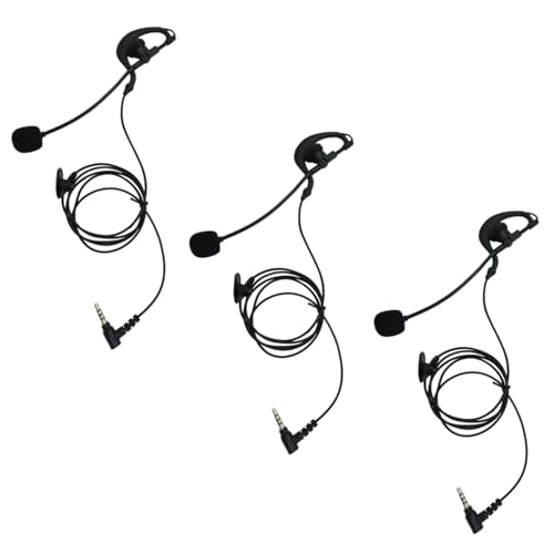 3.5mm Wired Earpiece Coach Sideline Football Headset Referee Coaching Headphone with Boom Open Mic Microphone Intercom Commnication Earphone Coms Ear Piece for Ejeas v4 v6 proin Ear
