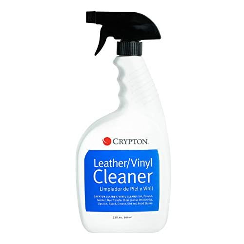 Crypton Leather & Vinyl Cleaner - Gently cleanses leather or vinyl surfaces to break up difficult stains including dirt, grease and food stains. 32 fl. oz.