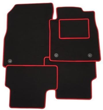 TAILORED FOR Renault Arkana (2021 ONWARDS) - FULL SET OF TAILORED LUXURY INTERIOR FLOOR CAR CARPET MATS - BLACK MAT + RED EDGING