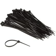 Perel ECTB100 2.5 m Nylon Cable Tie Set - Black
