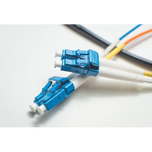 FCD - 100M OS2 LC LC Fiber Optic Cable | IndoorOutdoor Duplex 9125 LC to LC Singlemode Jumper 100 Meter 328ft | smf lc-lc dx Single-Mode inOutdoor Black | Lengths : 0.5M-300M