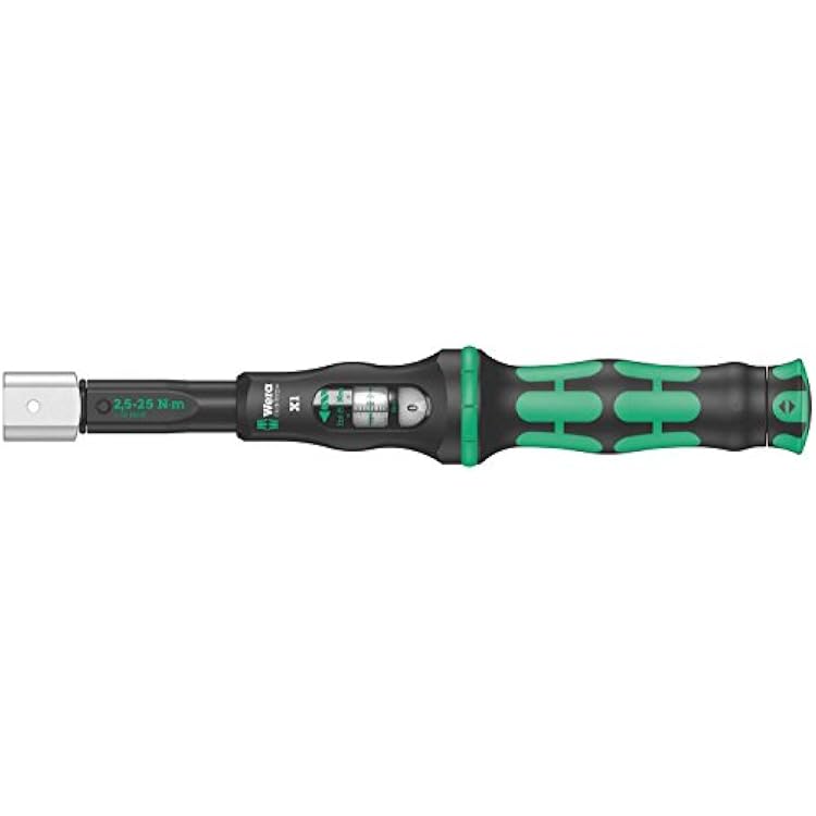 WERA 05075651001 Click-Torque X 1 Torque Wrench for Insert Tools, 2.5-25 Nm, 9x12 x 2.5-25 Nm