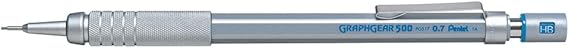 Pentel Graphgear 500 Teknik Çizim ve Yazı İçin Mekanik Kurşun Kalem, 0.7 mm, Orijinal Kutusunda