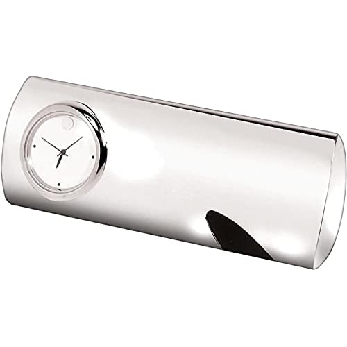 Natico Opus Design Silver Clock 10-U1104