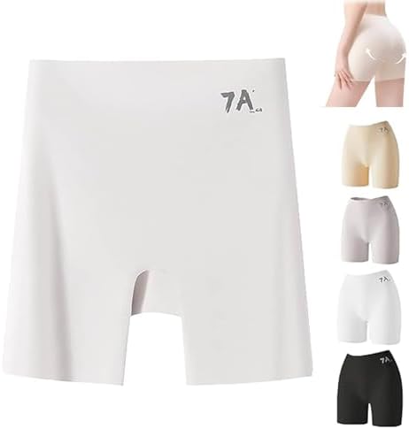 Women High-Waist Ice Silk Underwear with Tummy-Control Hip-Lifting, Seamless Panties