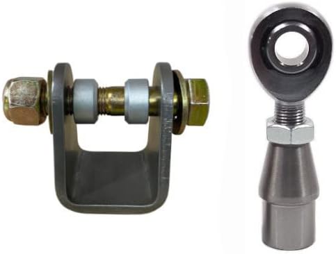Weld-On Clevis Mount Hardware 1/2 Male RH Chro.Rod End .065 Bung, Jam Nut