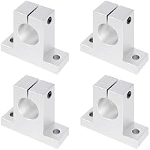 Vigorous 4pcs SK8 Linear Motion Rod Support, Aluminum Linear Rod Rail Shaft Support, Aluminum Rail Guide Clamping for 8mm(0.32 inches) Diameter Shaft