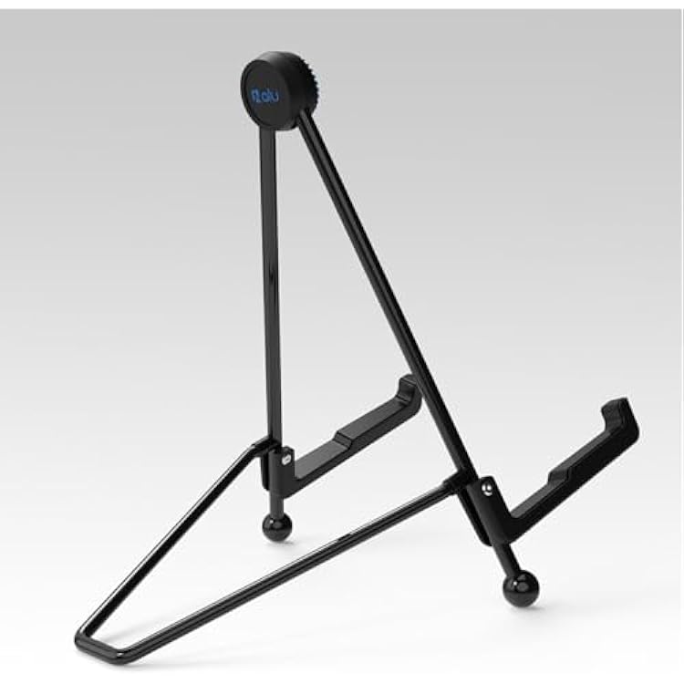 nalu Upgraded Foldable Guitar Stand, A-Frame Metal Folding Holder Portable & Durable Floor Tripod for AcousticElectric Guitar, Bass, Banjour Large