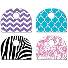 Lucky Line, Vinyl, Designer Pattern Key Identifier Caps, 4 Pack (16304)