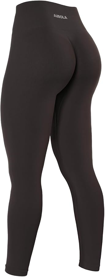 AUROLA CAMO Collection Workout Leggings for Women Subtle Logo Seamless Scrunch Gym Tights Yoga Running Active Pants