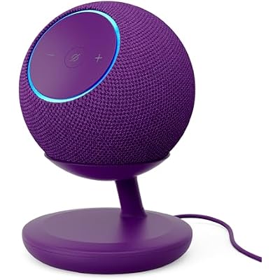 Echo Dot Max Bundle: Includes Amazon Echo Dot Max (newest model) | Amethyst and Stand with USB-C charging ports | Amethyst