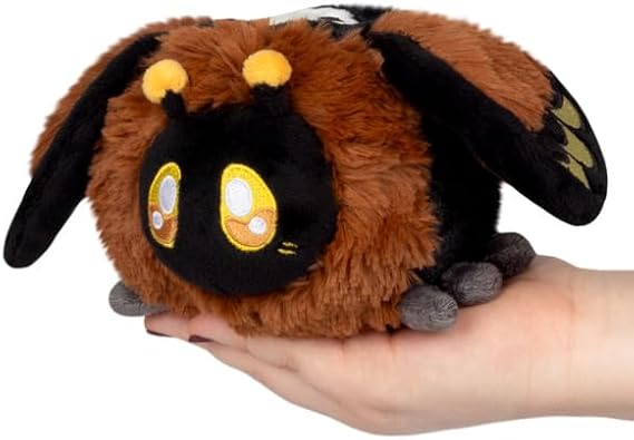 Squishable - Snugglemi Snackers Death's - Head Hawkmoth - Spooky Collection - 6.5 in - Soft Toy Collectible Stuffed Animal - Beans