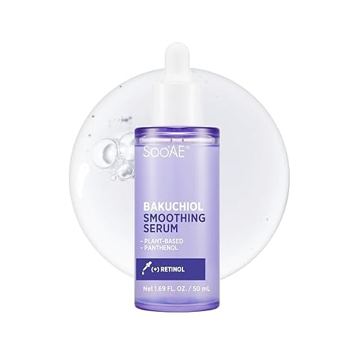SooAE Bakuchiol Smoothing Serum - Korean Face Serum for Nourishing with Panthenol & Collagen, Revitalizing, Clean Beauty, Daily Care, Cruelty-Free,1.69 fl. oz