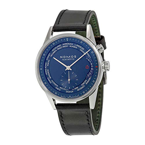 Nomos Zurich Weltzeit Nachtblau Blue Dial Mens Watch 807