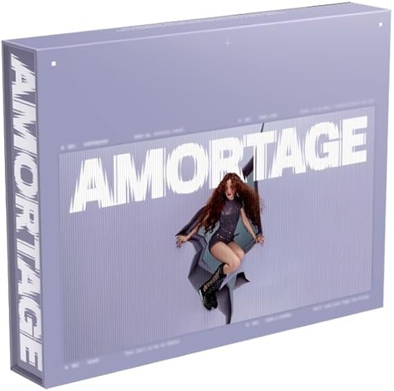 JISOO BLACKPINK AMORTAGE [ EXCLUSIVE EDITION Ver. ] 1st Mini Album (PURPLE Ver.)