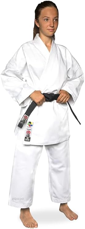 Daedo Karate Uniform Shodan WKF Approved Gi 80/20 Poly-Cotton Jacket & Pants Competition Karate Gi