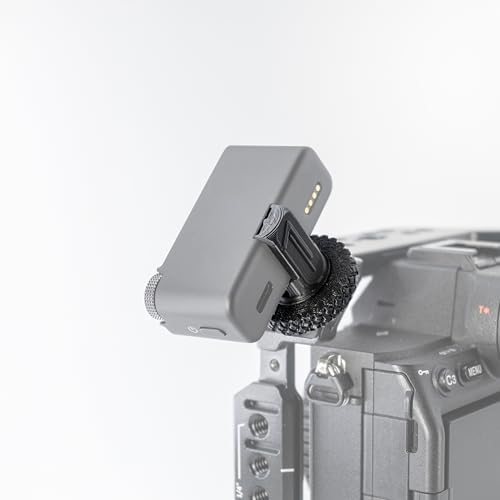 DJI Mic 2 TightyMount Cold Shoe Screw Mount with 14-20 Tripod Thread Adapter 3D Printed for use on Cages Tripods and on Camera Hot Shoe, Black, BCTMDM-2