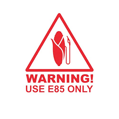 EW Designs E85 Only Sticker Decal Vinyl Ethanol Clean Energy Bumper Sticker Vinyl Sticker Car Truck Decal 5