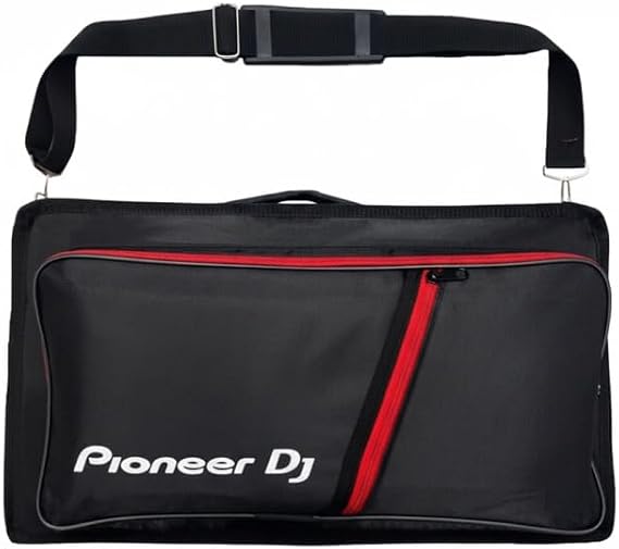 Larkin Pioneer DJ DDJ-400 ve DDJ-FLX4 Uyumlu Laptop Bölmeli Kırmızı Kadife Astarlı Soft Case DJ Controller Taşıma Çantası