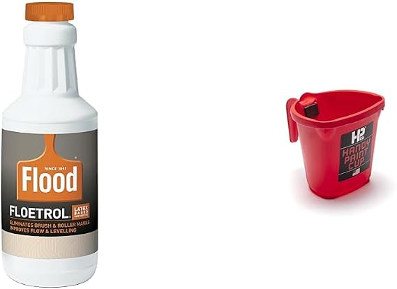 Flood Floetrol Additive Quart and HANDy 16oz Paint Cup with Magnetic Brush Holder