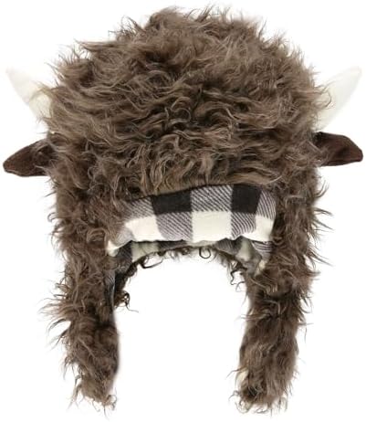 Lazy One Critter Cap Hat for Kids and Adults, Fun, Cold-Weather, Animal Hats, Cute, Warm, Winter, Cozy, Ear Covers