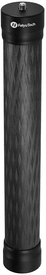 FeiyuTech 10.8" Carbon Fiber Extension Pole for Camera Gimbals | Lightweight 275mm carbon fiber pole with 1/4"-20 screw, compatible with gimbals, tripods and monopods for extended reach