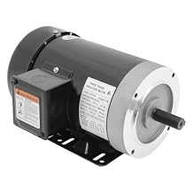 2HP 3 Phase Electric Motor, 230/460V 3 Phase Ac Electric Motor 3450 RPM 56C Frame TEFC Air Compressor Motor for Agricultural Machinery, Water Pump, General Equipment
