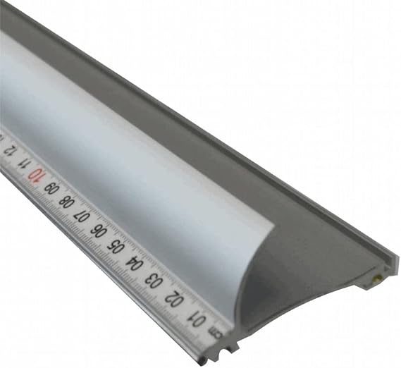 MS90 90cm Safety Straight-Edge, Metric Scale, Embedded Steel Edge, Lightweight Anodized Aluminum Frame, Non-reflective Surface