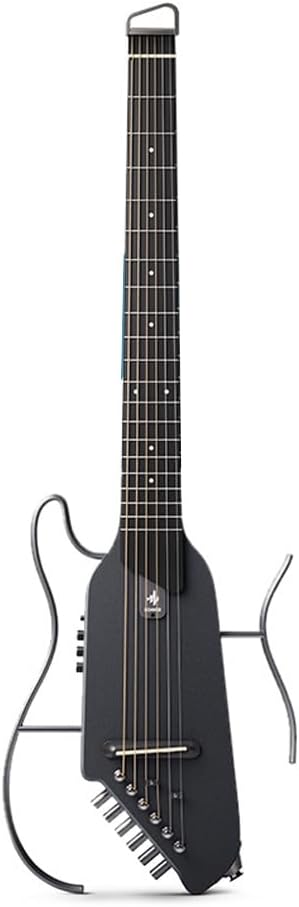 Electric Guitars Beginner Kit Guitar for Travel - Portable Ultra-Light and Quiet Performance Headless Acoustic-Electric Guitar, Mahogany Body with Removable Frames, Gig Bag, and Accessories Sunburst
