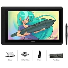 Artisul D16 15.6 Inch Drawing Tablet with Screen IPS Graphics Drawing Monitor Full Laminated Pen Display Battery-Free Stylus 8192 Levels Pressure Sensitive 7 Shortcut Keys A Dial for Windows, Mac