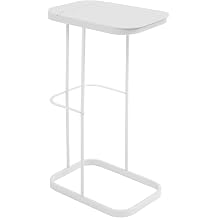 Garbage Bag Holder Portable Waste Bag Holder Waste Bin Stand Iron Frame with Odor Protection Lid PP Feet for Office Household Garden Campsite, White