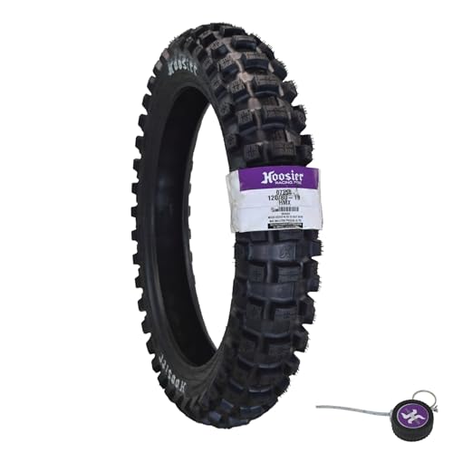 Hoosier Racing Tire 12080-19 HMX Dirt Bike Rear Tube Type Tire with Hoosier Keychain