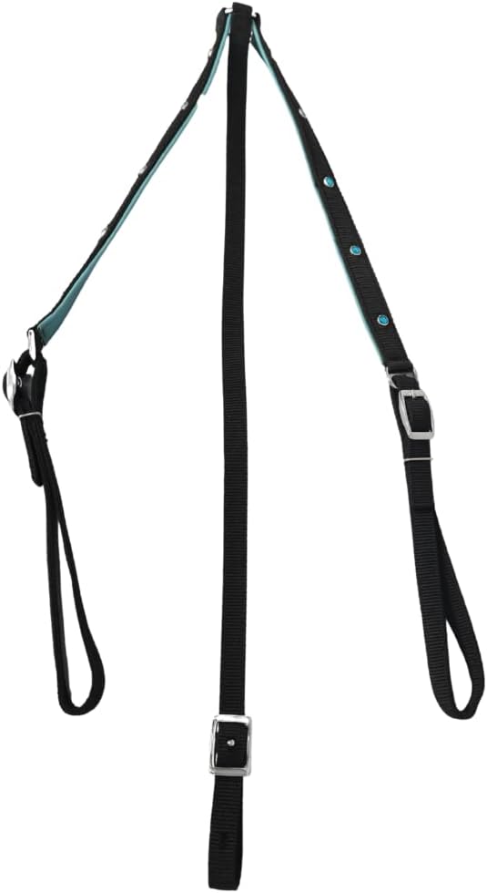 Premium Synthetic Western Breast Collar for Horses, Brown Nylon Roping Breastplate for Barrel Racing, Trail Riding, Ranch, Rodeo, Tack Gear Western Horse Breast Collar