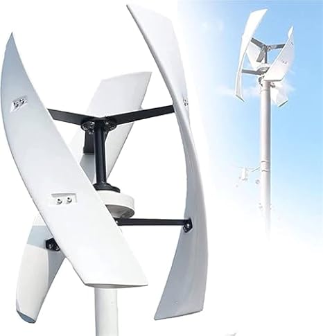 Upgraded 12000W Wind Vertical Axis Turbine Generator Kit for 12V/24V/48V/220V with MPPT Controller - Ideal for Hybrid Wind Solar Systems
