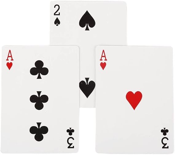 Three Card Monte Magic Trick (Red Back)