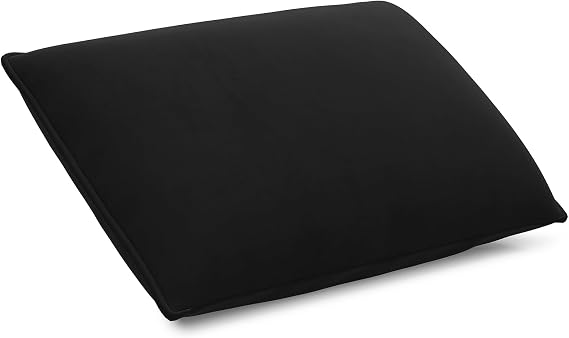 Belffin Back Cushion for Velvet Modular Sectoinal Sofa, Soft Throw Pillow with Washable Cover, Black