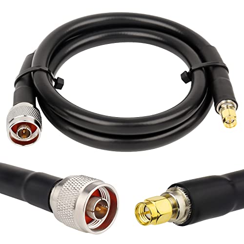XRDS -RF SMA Male to N Male Cable 3 ft, KMR400 Low Loss N to SMA Cable for 3G4GLTEADS-BHamGPSWiFiRF Radio to Antenna Use