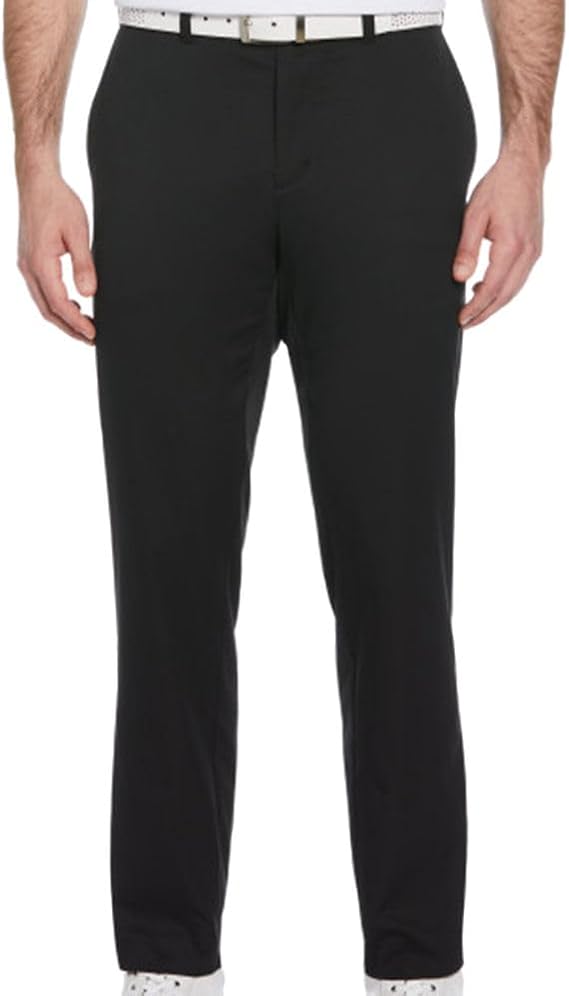 Ben Hogan Men's Flat Front Stretch Active Flex Golf Pants - Caviar 30/30