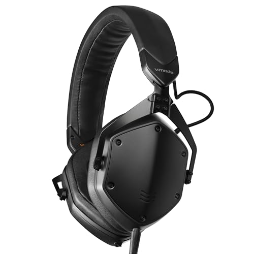 V-Moda M-200 Professional Studio Headphones | Lightweight Metal Build | Adjustable Headband for Single Ear Monitoring | Exoskeleton Case | Matte Black