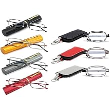 Save 10% on Bundled 4 Pack Slim Pen Reading Glasses and 3 Pack Folding Reading Glasses +1.75