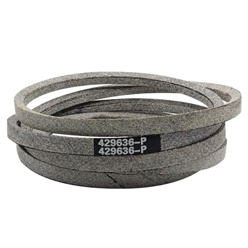 429636 197253 Mower Deck Belt Replacement for Craftsman Husqvarna Poulan AYP 532429636 532197253 598559101 592855001 YS4500 T2200 DLS 3500 YTH18542 YTA18542 - 12X101